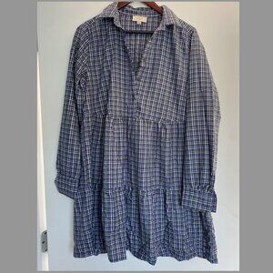 Loft Long Sleeve Womens Collared Shirt Dress Size M